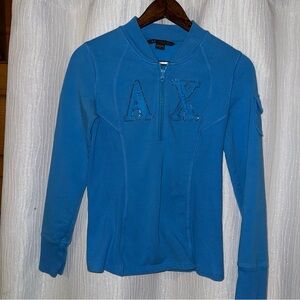 Armani Exchange Vibrant Blue Knit Top